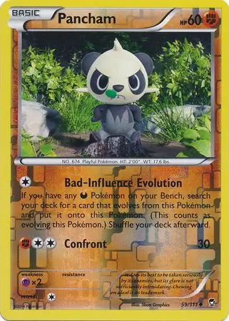 Furious Fists Pancham #59/111 reverse holo